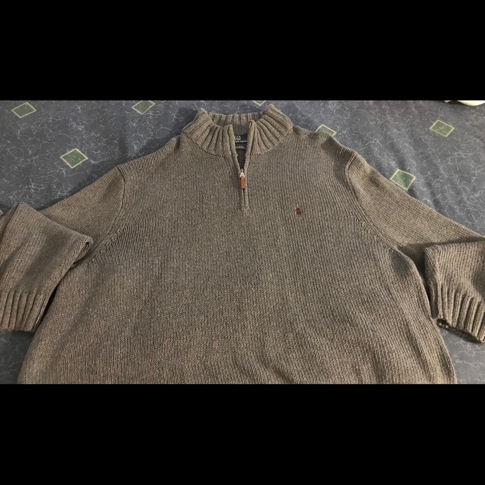 Men’s Polo Ralph Lauren half-zip knitted sweater